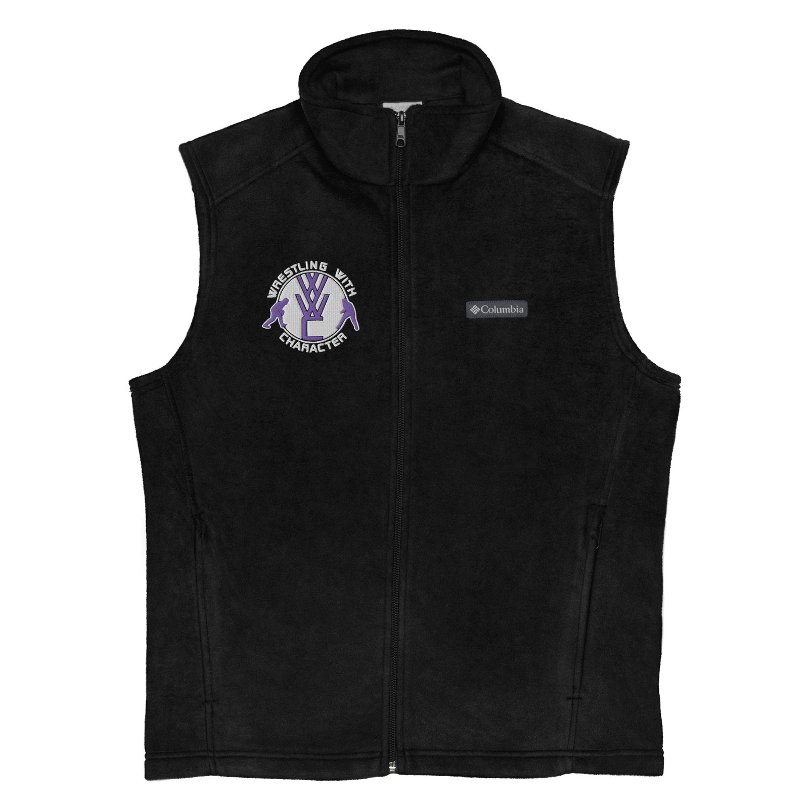 Wrestling With Character  Mens Columbia Fleece Vest