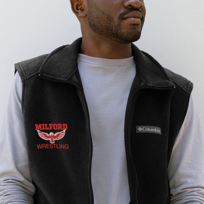 Milford Takedown Club  Embroidered Mens Columbia Fleece Vest