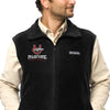 Palmetto Middle Football Embroidery-Black  Mens Columbia Fleece Vest