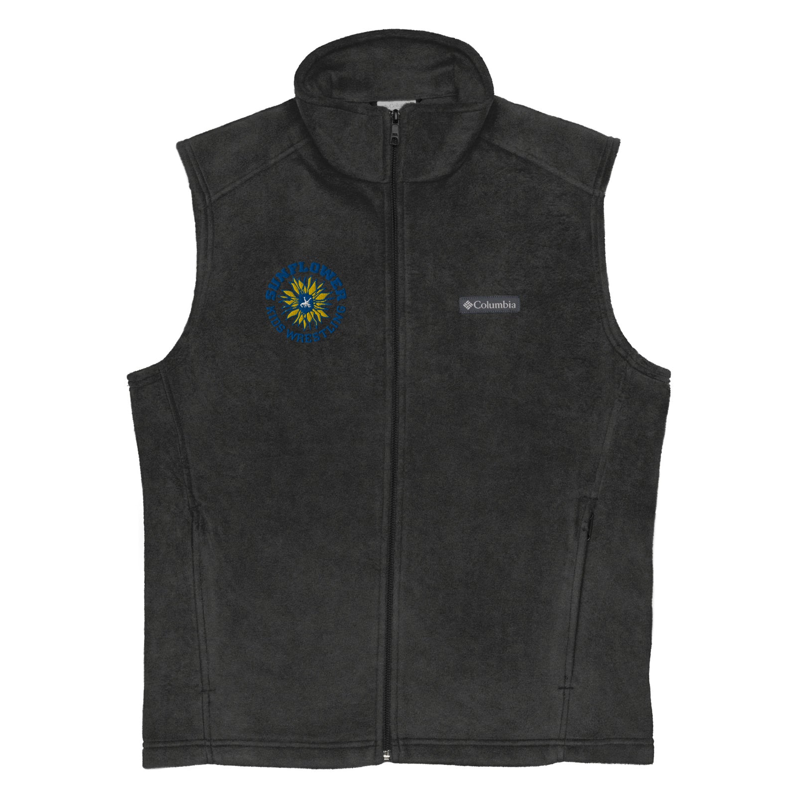 Sunflower Kids Wrestling Club Mens Columbia Fleece Vest