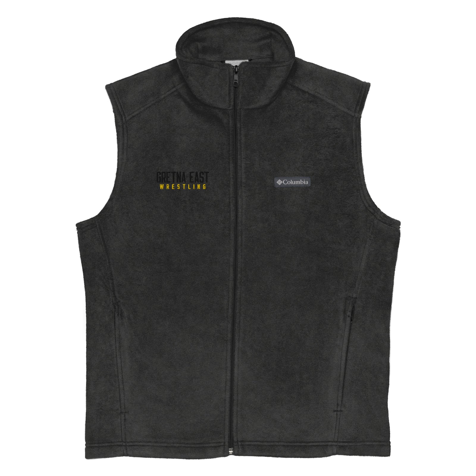 Gretna East  Grey wrestling Embroidery Mens Columbia Fleece Vest