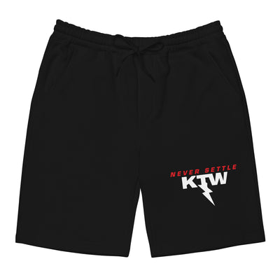 Kansas Thunderstruck Wrestling Never Settle Men's Fleece Shorts