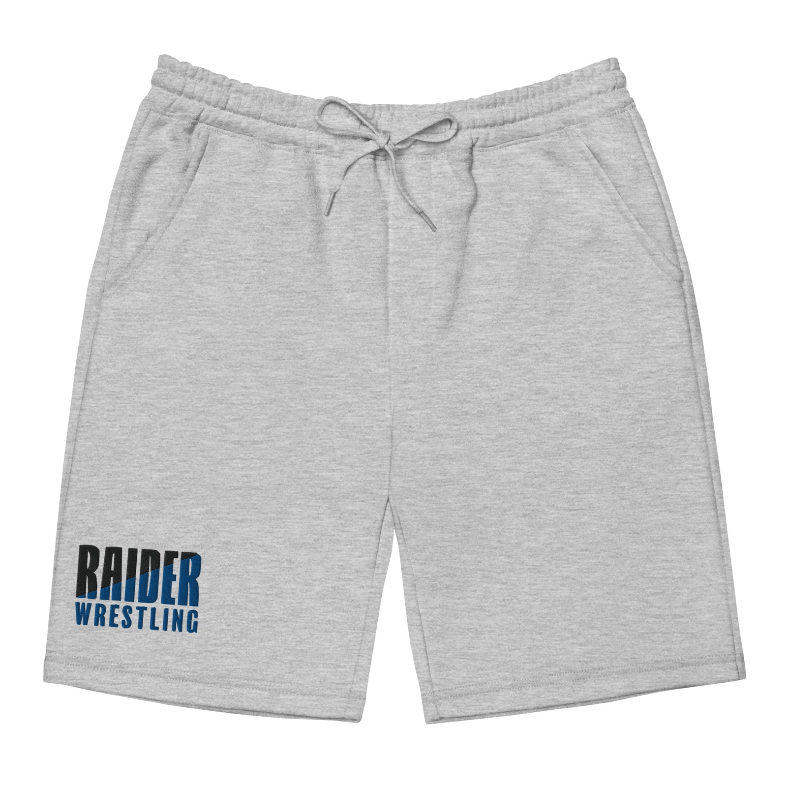 Leonardtown Wrestling  Grey  Mens Fleece Shorts