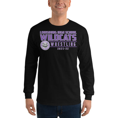 Louisburg HS Wrestling 2021-22 100% Cotton Long Sleeve Shirt
