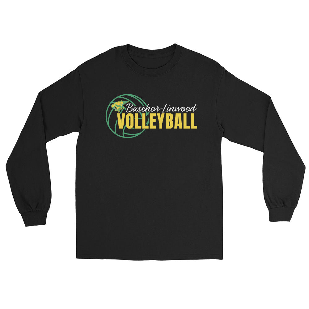 Basehor-Linwood Volleyball (Front Only) Men’s Long Sleeve Shirt