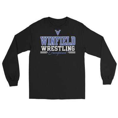 Winfield Wrestling Grandparent Black Men’s Long Sleeve Shirt