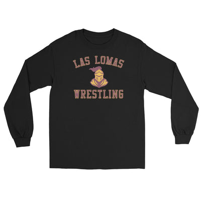 Las Lomas Wrestling Black Mens Long Sleeve Shirt