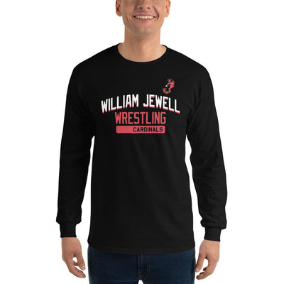 William Jewell Wrestling Black Mens Long Sleeve Shirt