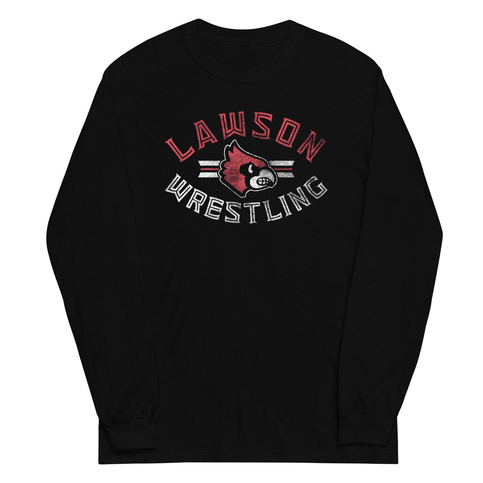 Lawson Wrestling Black  Mens Long Sleeve Shirt