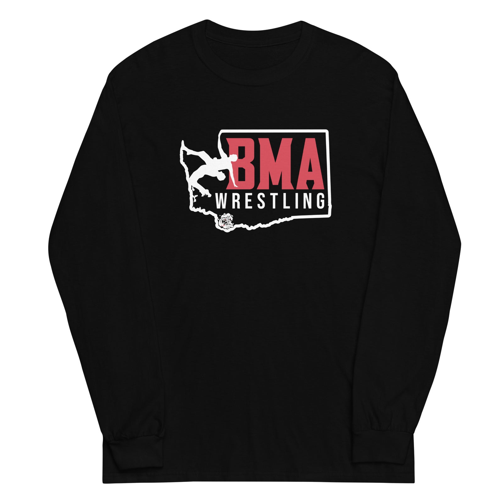 BMA Wrestling Academy Mens Long Sleeve Shirt