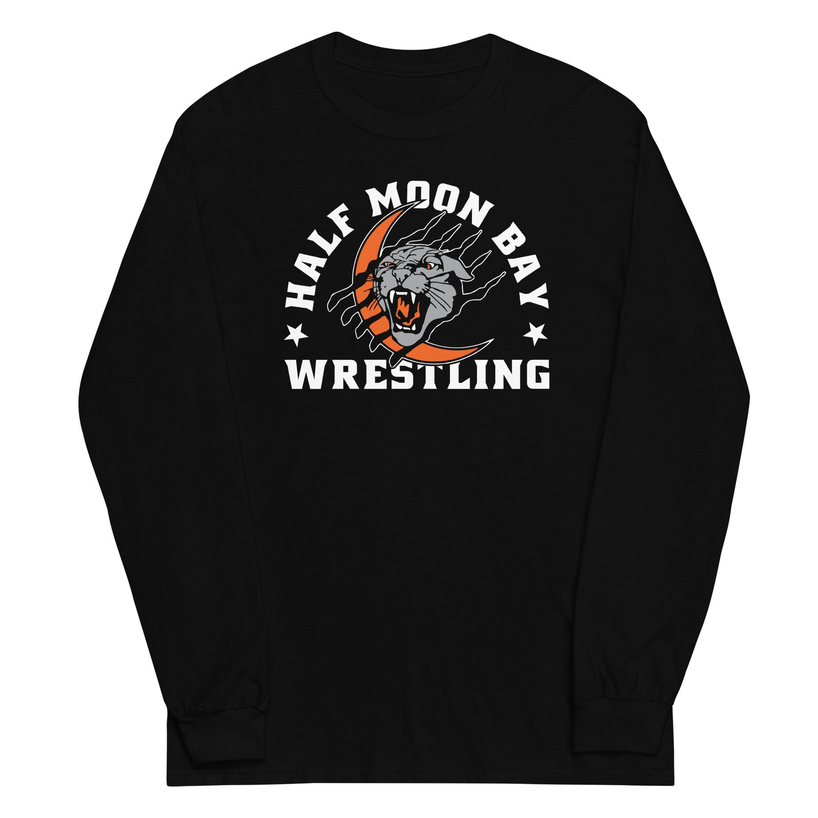 Half Moon Bay Wrestling MASCOT Mens Long Sleeve Shirt