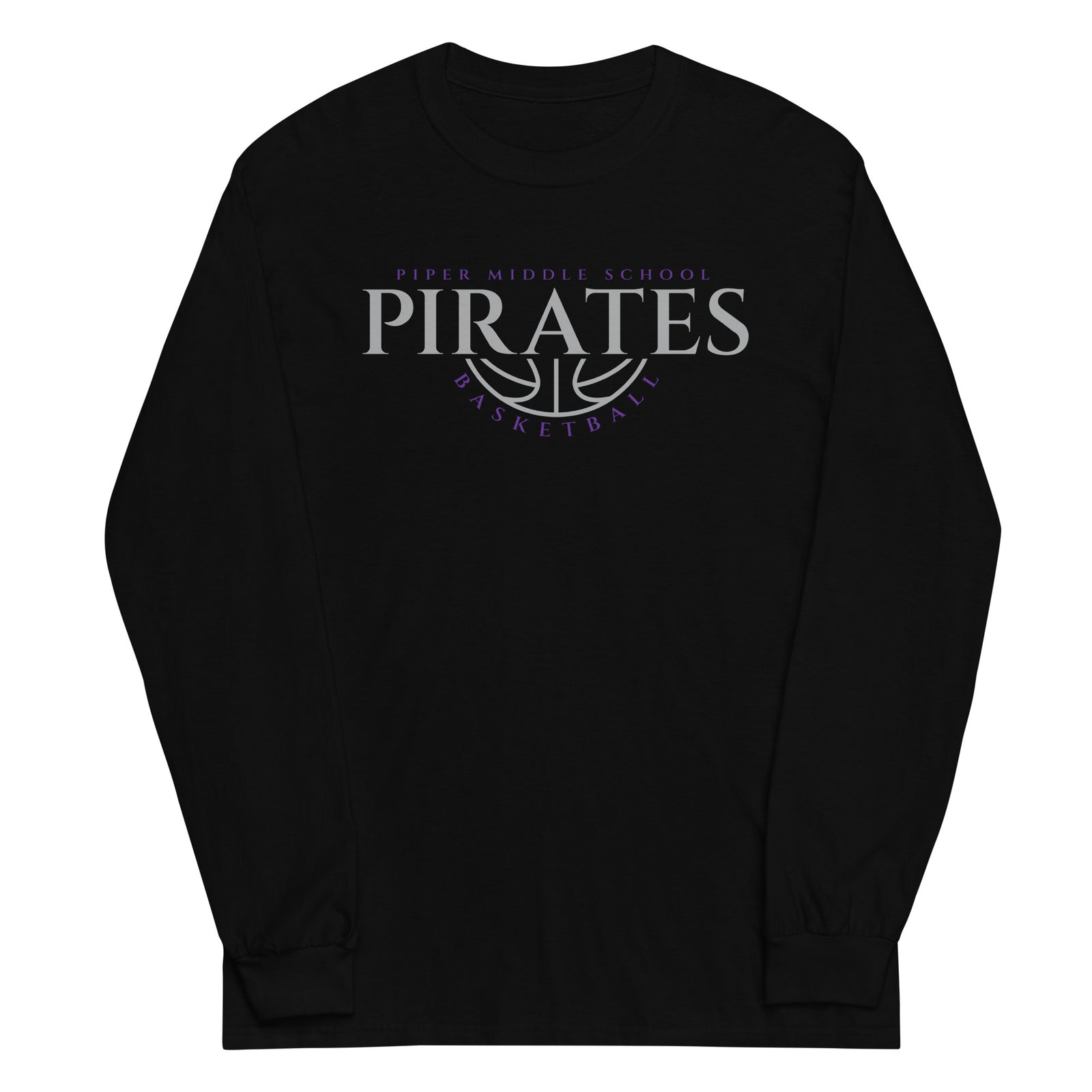 Piper Middle School Basketball Mens Long Sleeve Shirt
