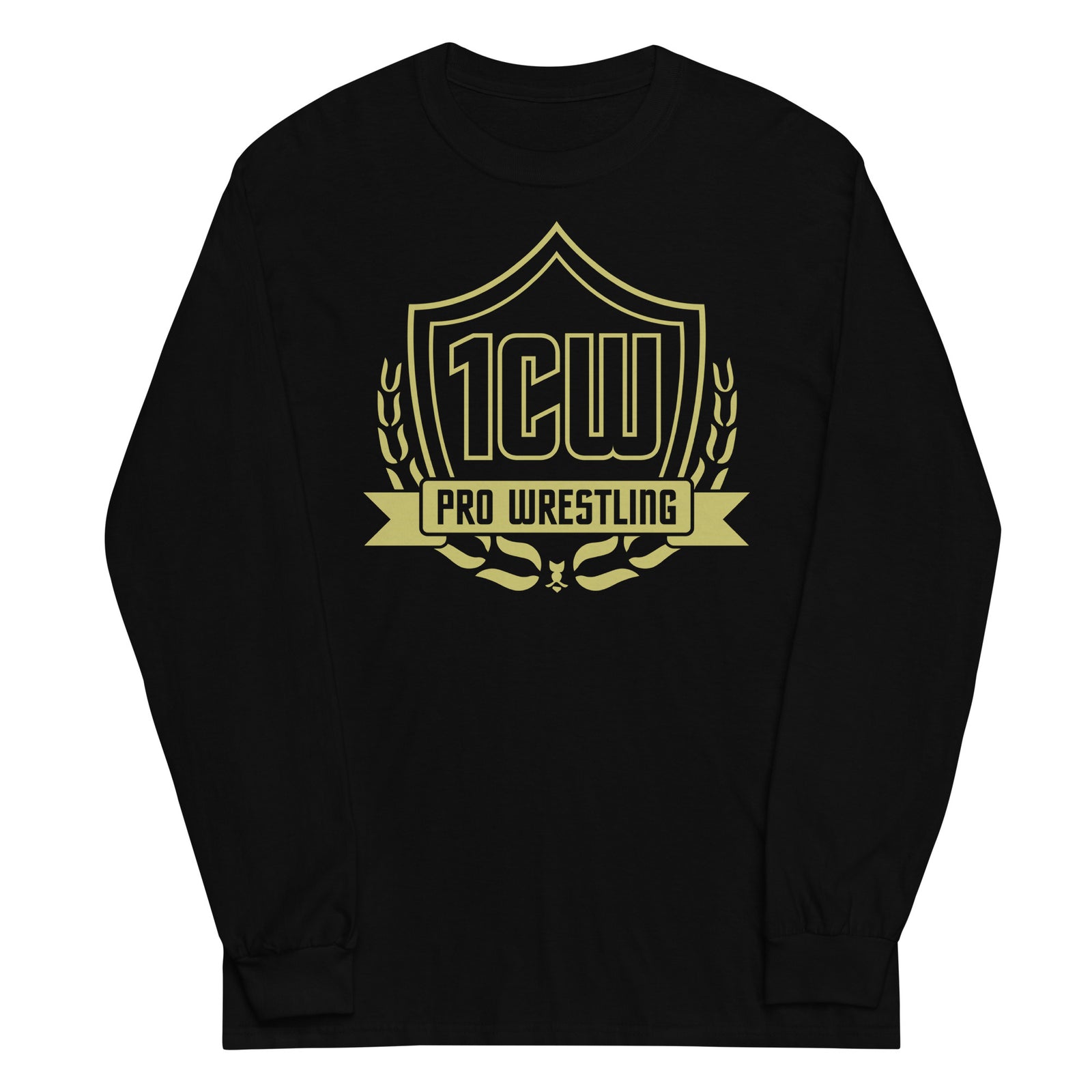1CW Pro Wrestling Mens Long Sleeve Shirt