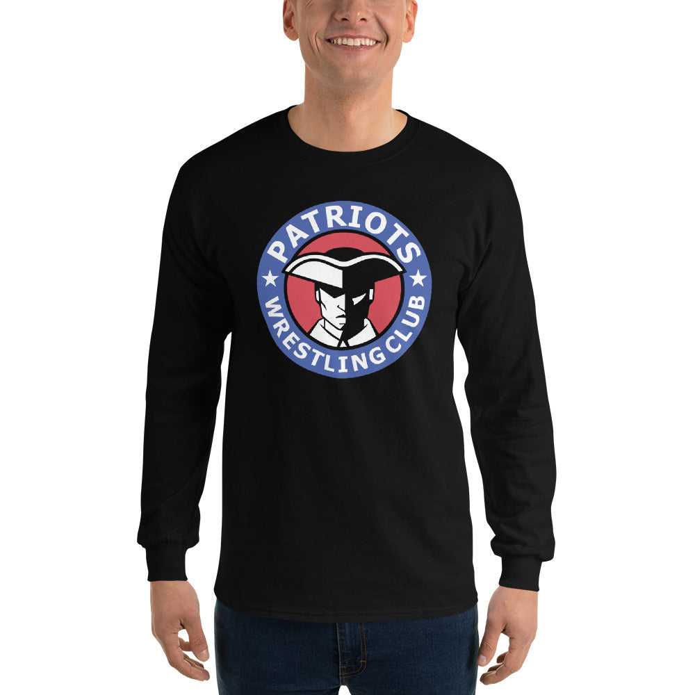 Patriots Wrestling Club Mens Long Sleeve Shirt Blue Chip Athletic