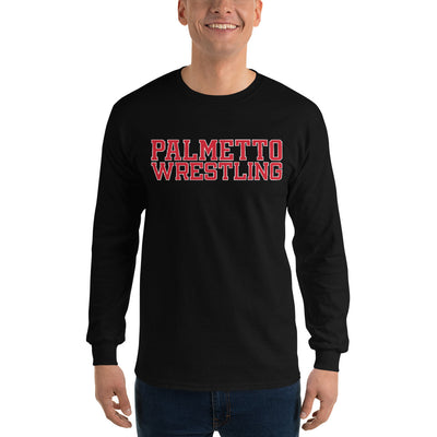 Palmetto Wrestling  Stripes Mens Long Sleeve Shirt