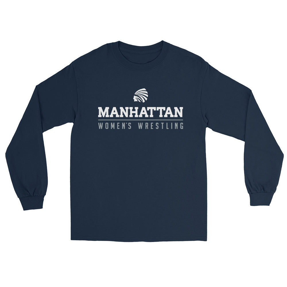 Manhattan Women’s Wrestling Men’s Long Sleeve Shirt