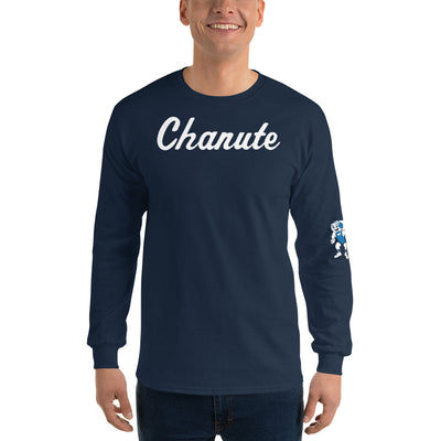 Chanute HS Wrestling (with left sleeve) Mens Long Sleeve Shirt