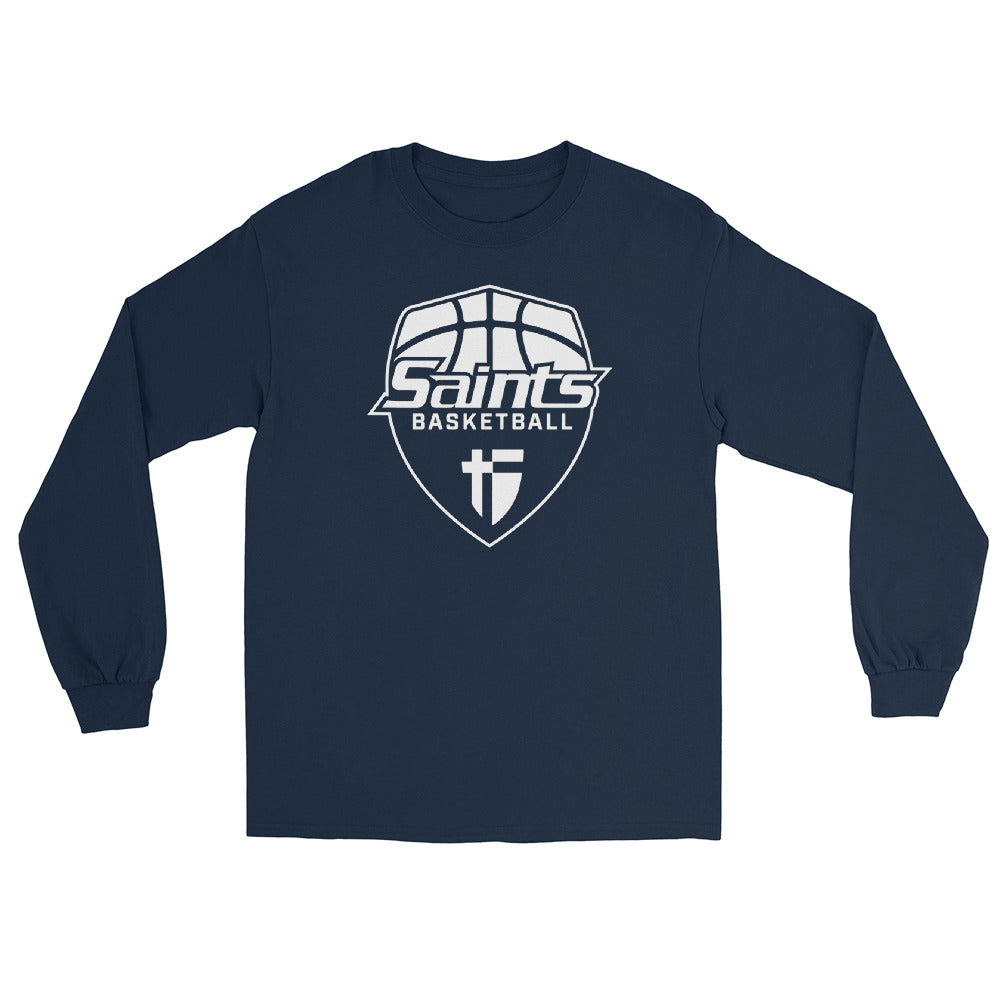 Saints Basketball Navy Men’s Long Sleeve Shirt