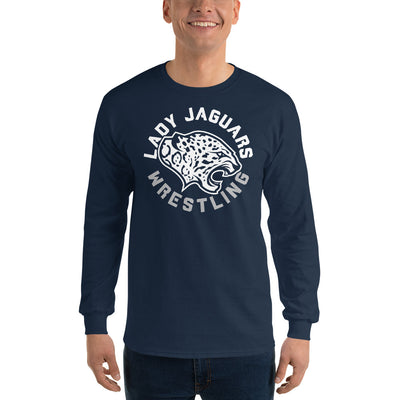 Mill Valley Lady Jaguars Navy Mens Long Sleeve Shirt