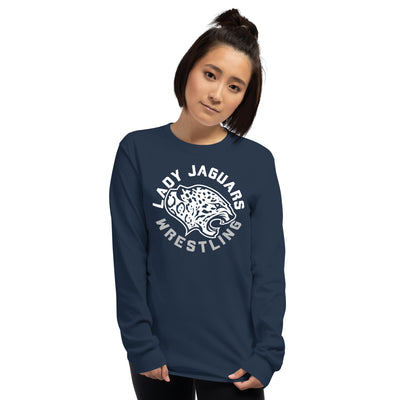 Mill Valley Lady Jaguars Navy Mens Long Sleeve Shirt