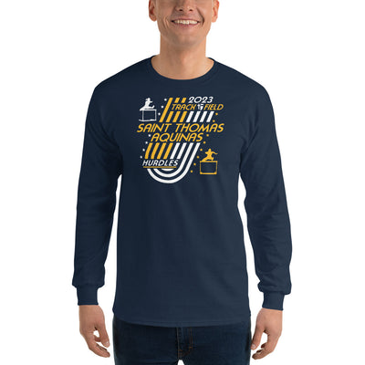 Saint Thomas Aquinas Track & Field Hurdles Mens Long Sleeve Shirt