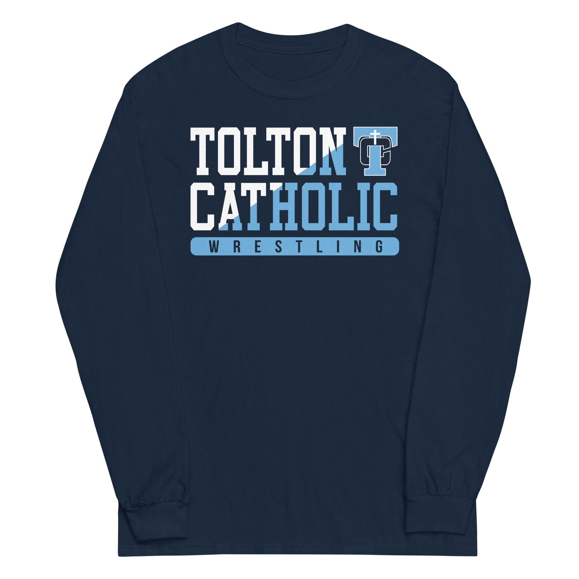 Father Tolton Catholic - Wrestling Navy Mens Long Sleeve Shirt