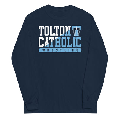 Father Tolton Catholic - Wrestling Navy Mens Long Sleeve Shirt