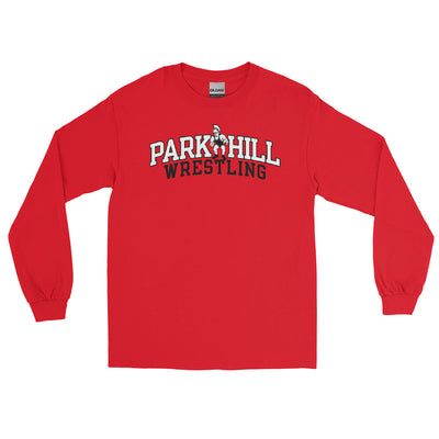 Park Hill Wrestling 100% Cotton Long Sleeve Shirt - Red or White