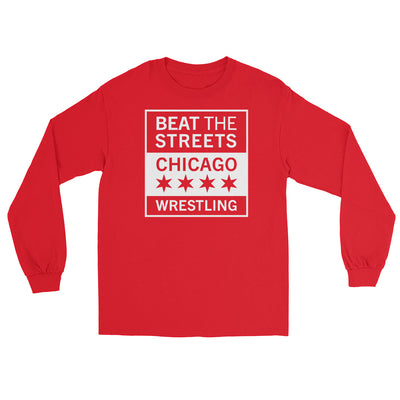 Beat the Streets Chicago One Color Men's Long Sleeve Shirt