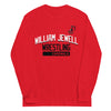 William Jewell Wrestling Red Mens Long Sleeve Shirt