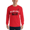 William Jewell Wrestling Red Mens Long Sleeve Shirt