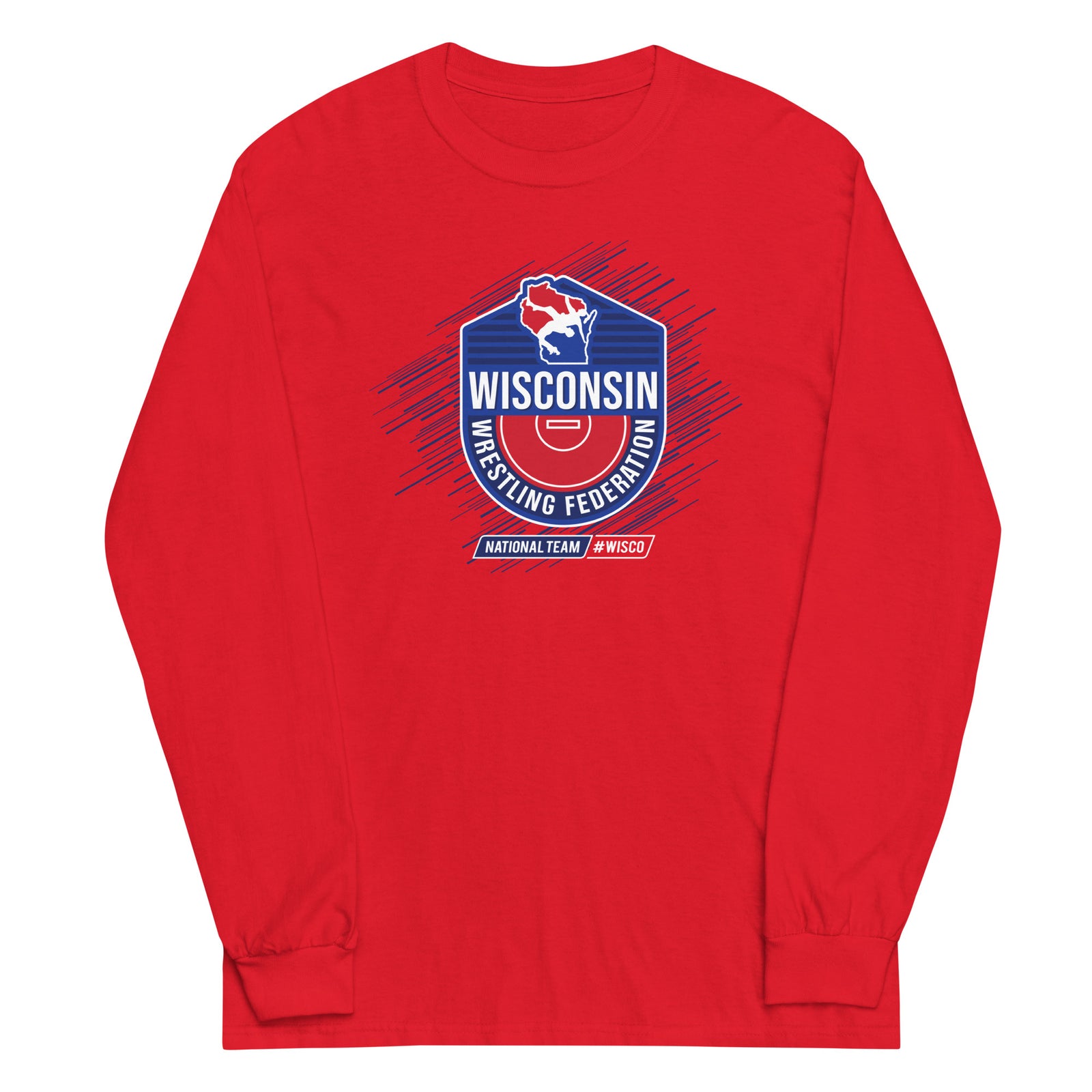 Wisconsin Wrestling Federation Wrestling 2023 WISCO Mens Long Sleeve Shirt