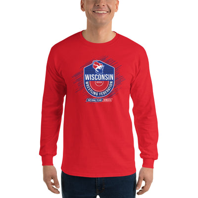 Wisconsin Wrestling Federation Wrestling 2023 WISCO Mens Long Sleeve Shirt