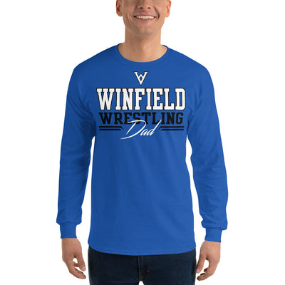 Winfield Wrestling Dad Royal Men’s Long Sleeve Shirt