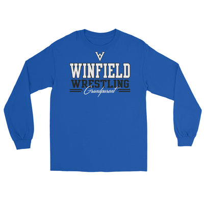 Winfield Wrestling Grandparent Royal Men’s Long Sleeve Shirt