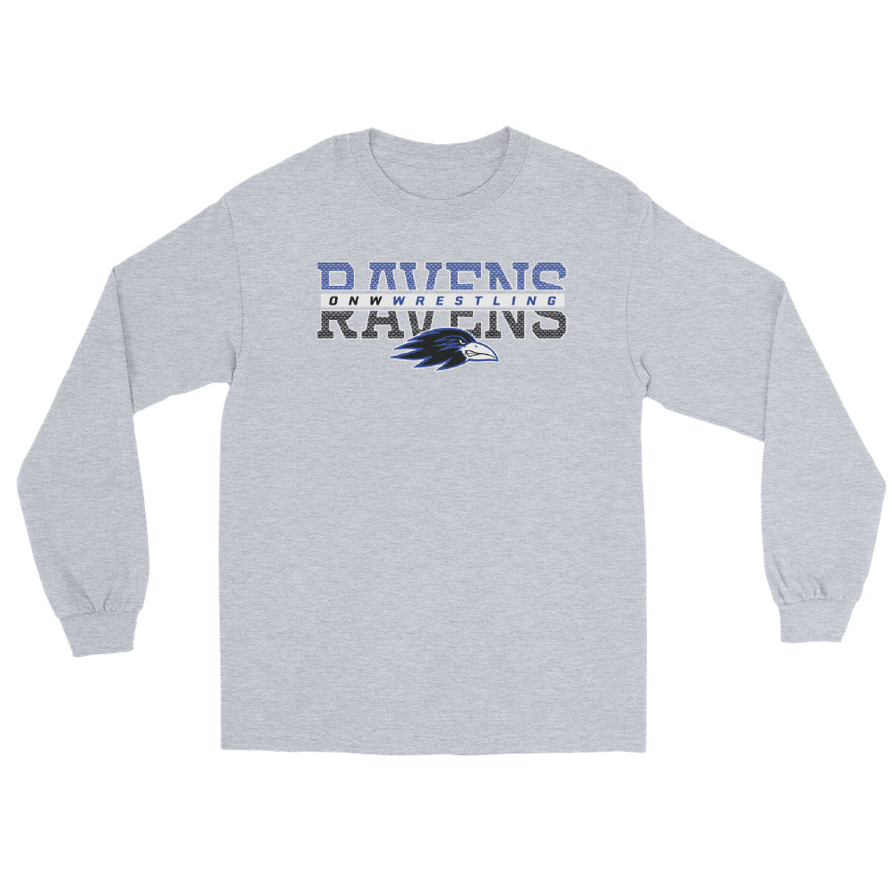 Olathe Northwest Wrestling Stripe Men's Long Sleeve Shirt