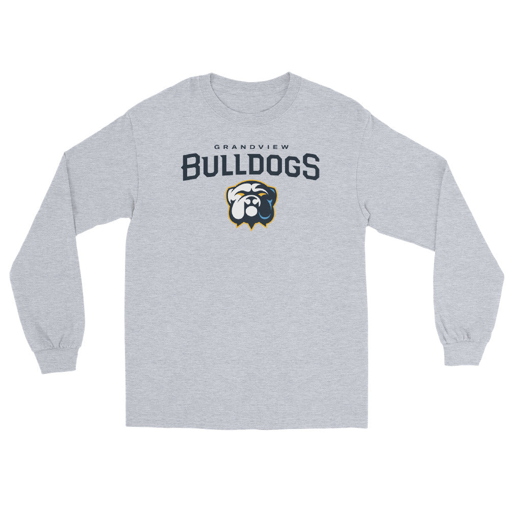 Grandview School District Classic Bulldog Design Men's Long Sleeve Shirt