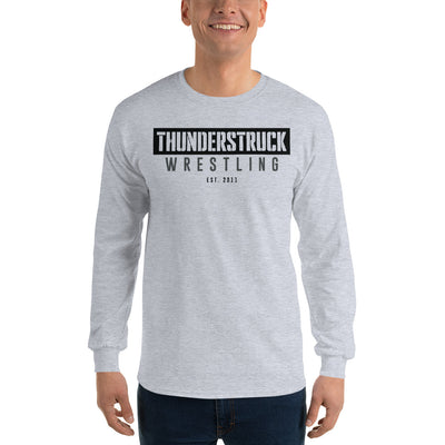 Kansas Thunderstruck Wrestling Red/Grey Thunderstruck Men's Long Sleeve Shirt