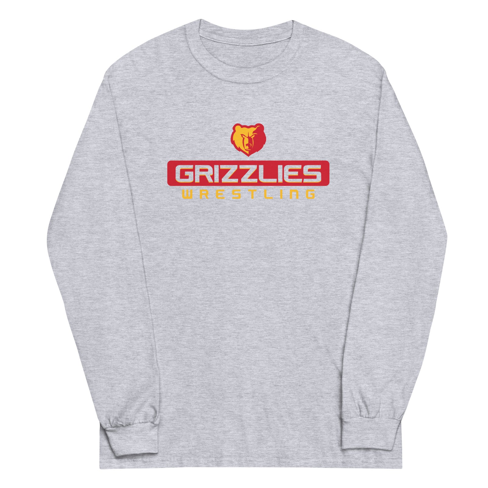 Labette County Wrestling Grizzlies Mens Long Sleeve Shirt