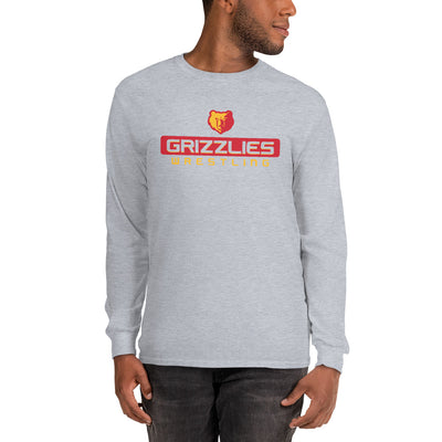 Labette County Wrestling Grizzlies Mens Long Sleeve Shirt