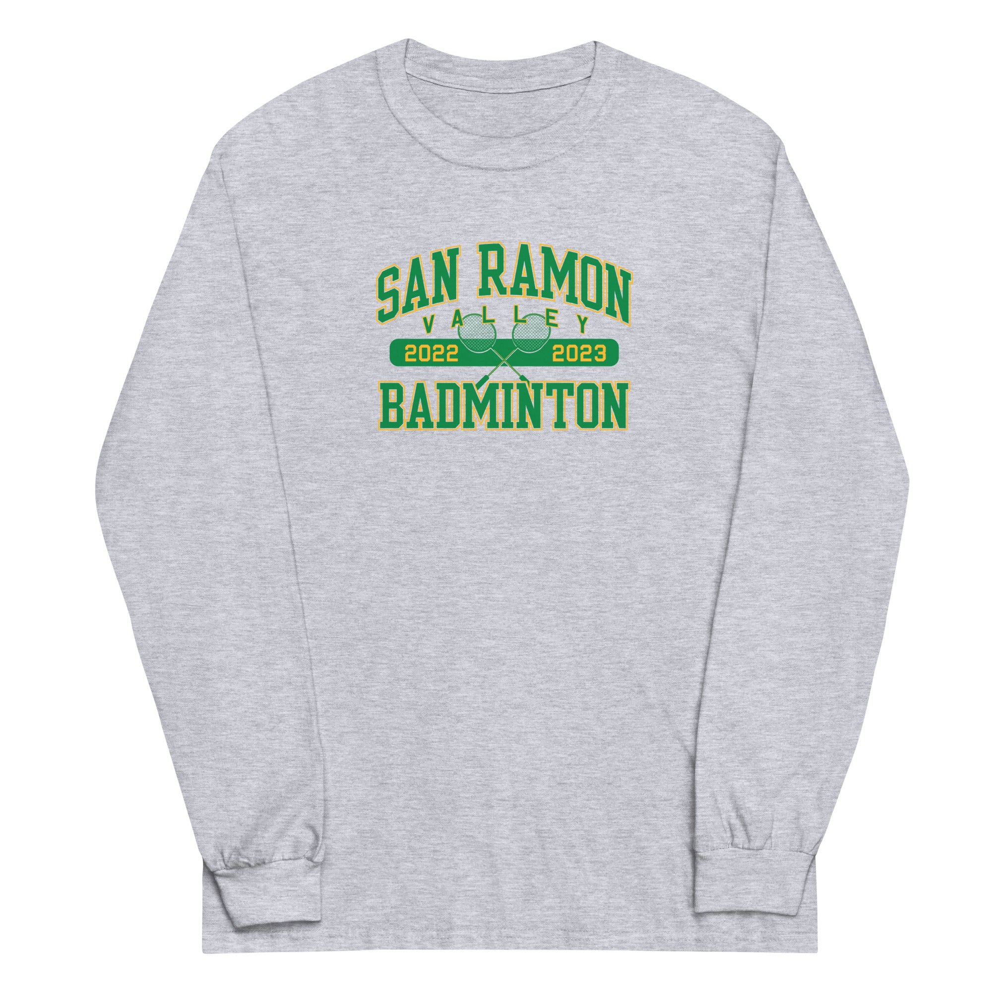 San Ramon Valley Badminton  SRV Mens Long Sleeve Shirt