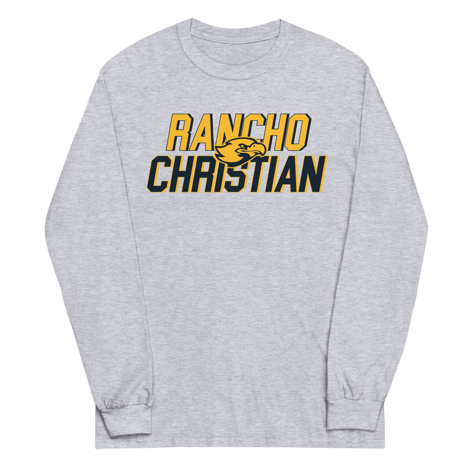 Rancho Christian High School RC Text Mens Long Sleeve Shirt