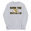 McMinn Tribe Wrestling Club  Grey Mens Long Sleeve Shirt