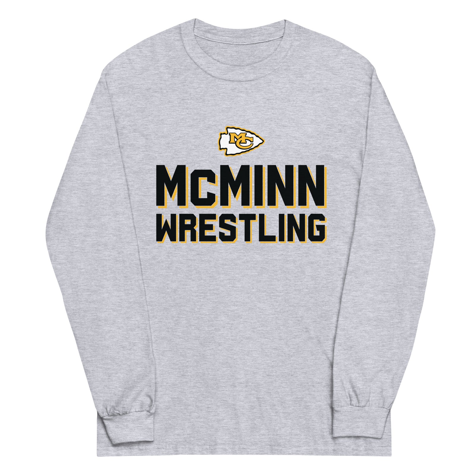 McMinn High School Wrestling  Mens Long Sleeve Shirt