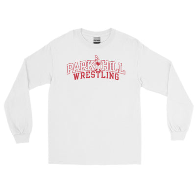 Park Hill Wrestling 100% Cotton Long Sleeve Shirt - Red or White