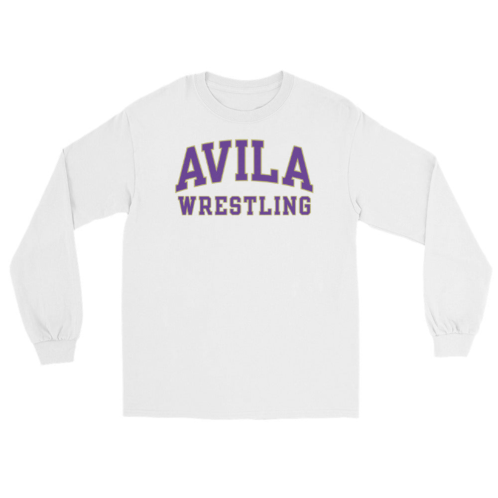 Avila Wrestling Arch Design 100% Cotton Long Sleeve Shirt