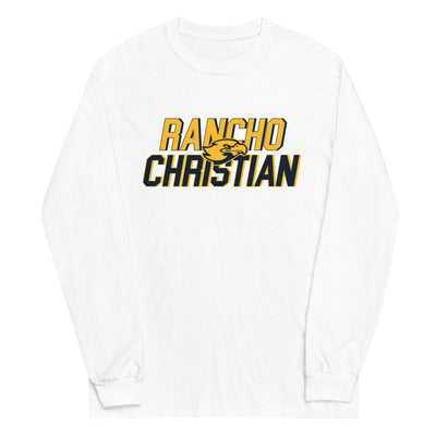 Rancho Christian High School RC Text Mens Long Sleeve Shirt