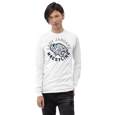 Mill Valley Lady Jaguars White Mens Long Sleeve Shirt