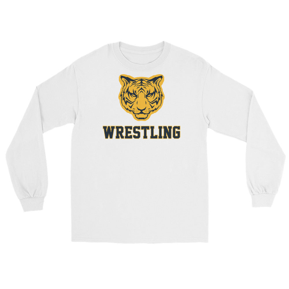 Burlington-Edison HS Wrestling Tiger  Mens Long Sleeve Shirt