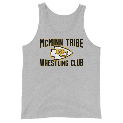 McMinn Tribe Wrestling Club  Grey Mens Staple Tank Top